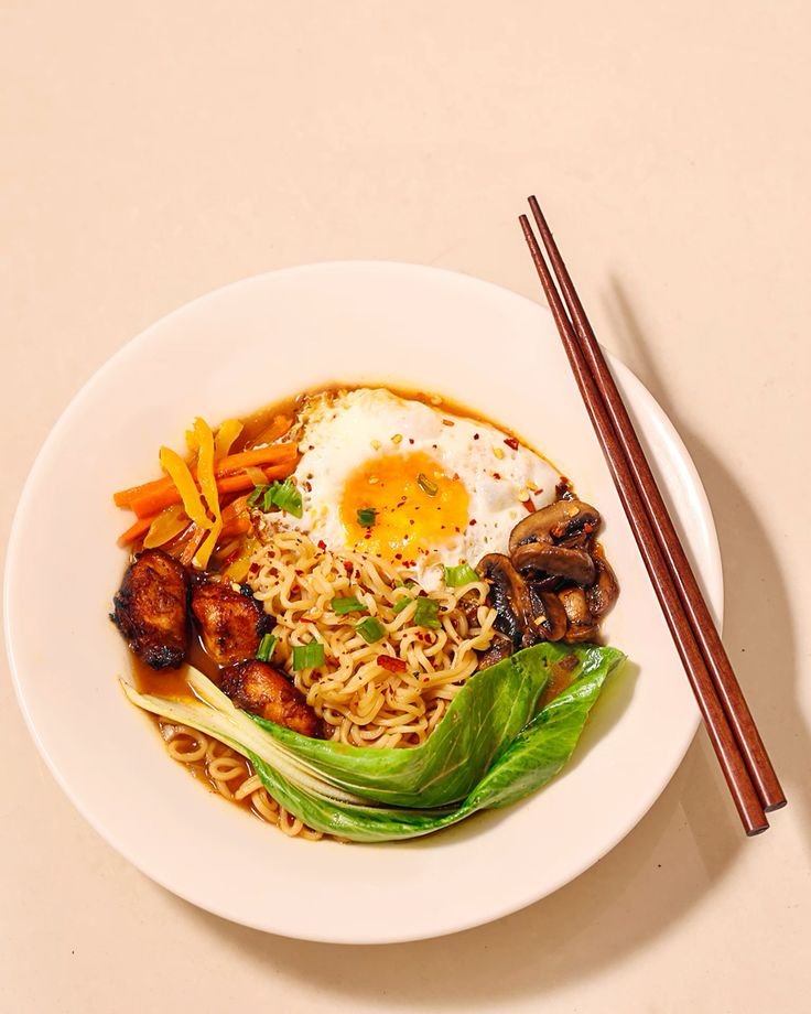 Light shio ramen with seasonal greens